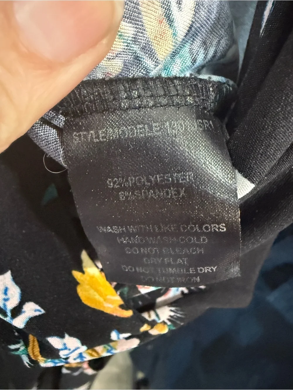 INC International Concepts Floral Maxi Dress Black Multi Size Medium - Picture 6 of 6